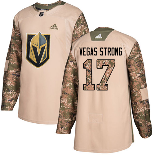Adidas Golden Knights #17 Vegas Strong Camo Authentic Veterans Day Stitched Youth NHL Jersey